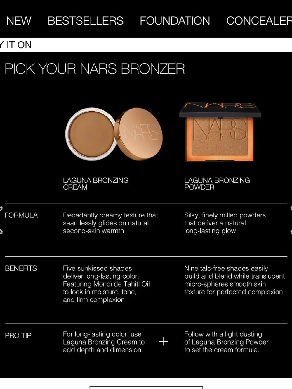 NEW NARS Laguna Bronzing Cream In Shade 02 (Original)